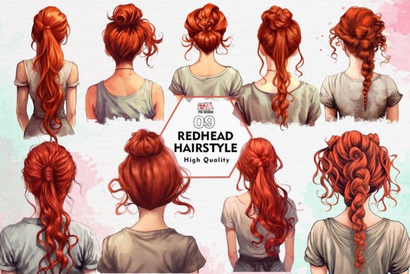 Download Redhead Hairstyle Sublimation Clipart - Hairstyle Collection