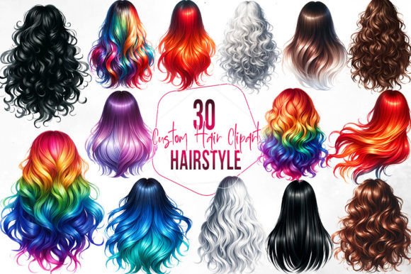 Download Woman Hairstyle Sublimation Clipart - Hairstyle Collection
