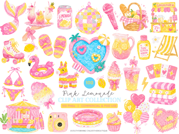 Download 100 Pink Lemonade Pool Party PNG Clipart - Premium Resources