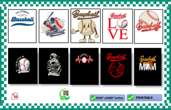Download Baseball PNG Shirt Designs Bundle - Png shirt designs Collection