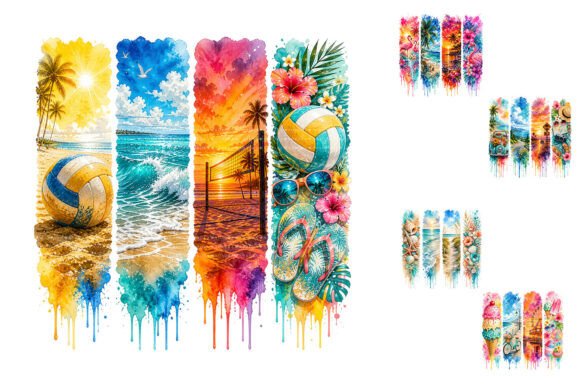 Download Watercolor Summer Beach Sublimation PNG - Watercolor summer Collection