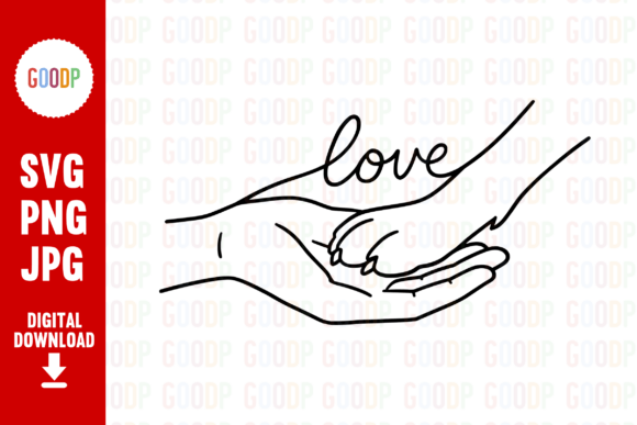 Download Dog Paw and Hand Love Line Art PNG - Dog Collection